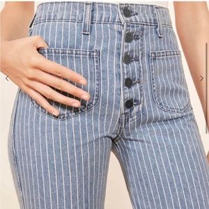 Reformation McGraw Crop Jeans Trinidad wash. Size 28